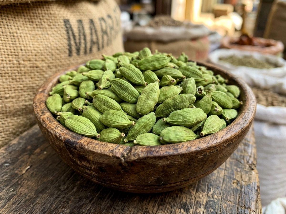 Premium Green Cardamom Pods Bold 8mm