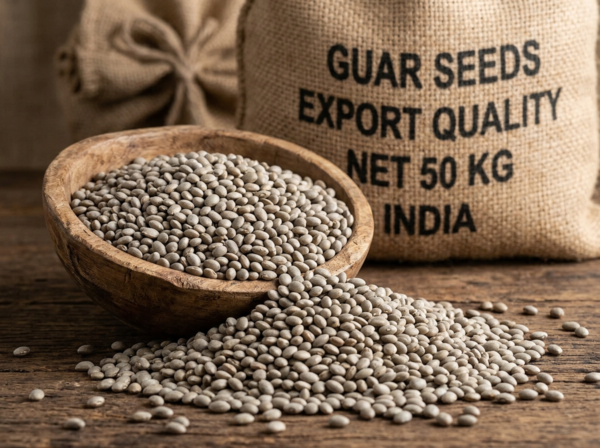 Machine-Cleaned Indian Guar Seeds Cyamopsis Tetragonoloba