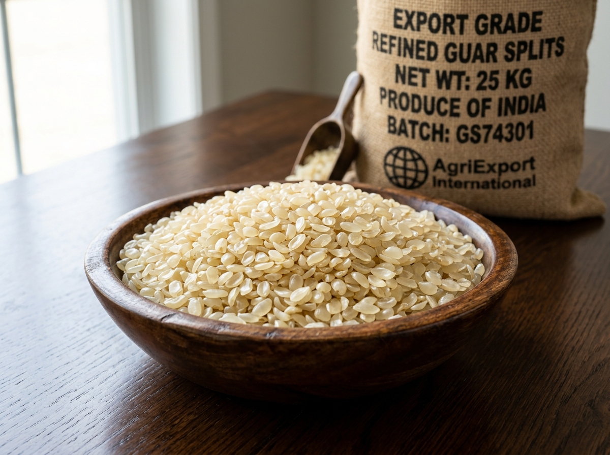 Refined Indian Guar Splits Endosperm for Gum Manufacturing
