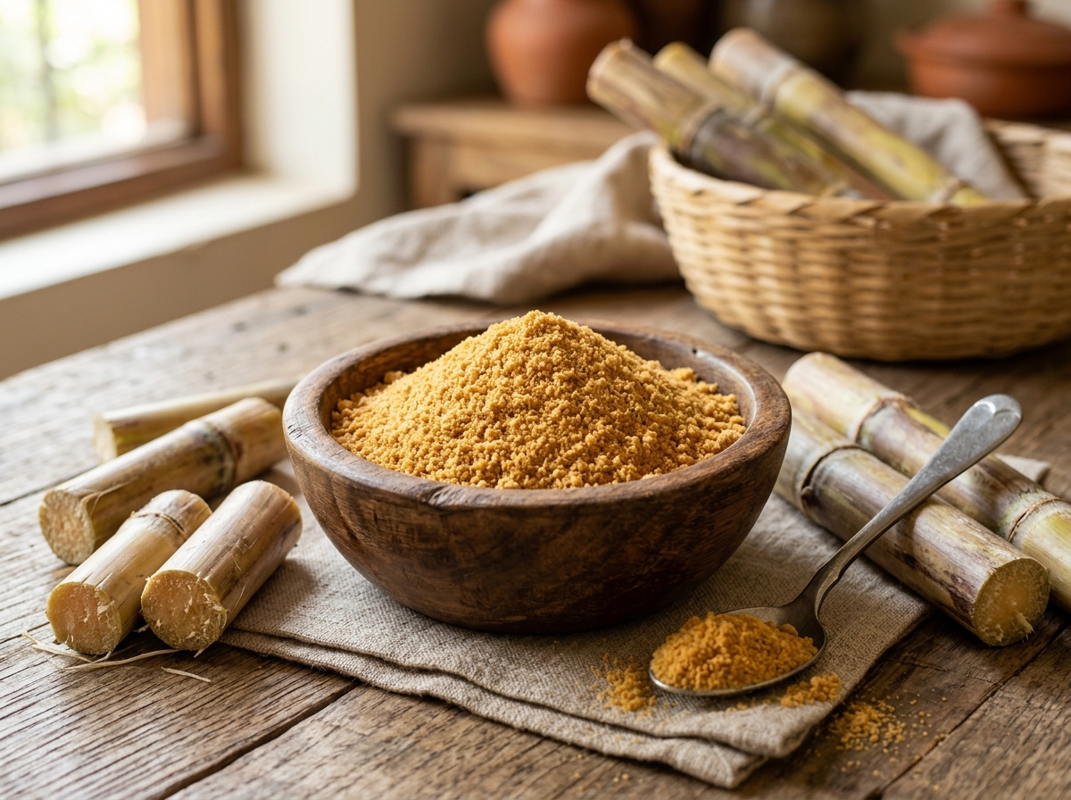 Organic Free-Flowing Jaggery Powder Sugar Substitute