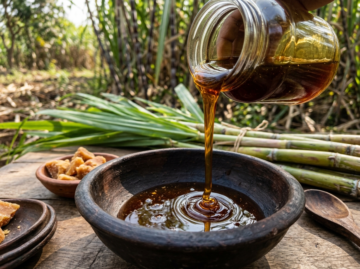 Pure Liquid Jaggery Kakvi Syrup Export Quality